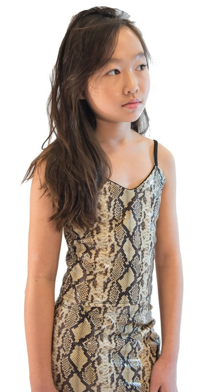 KIDS SNAKE SKIN SKIRT