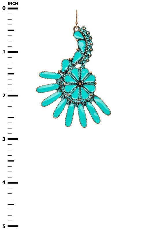 Iconic Turquoise Western Style Earrings