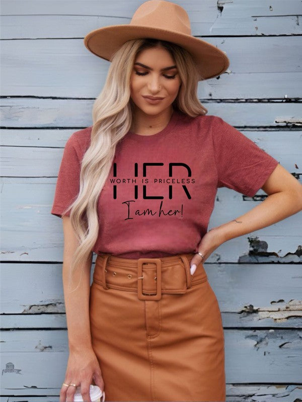 Her Worth is Priceless I am Her Graphic Tee