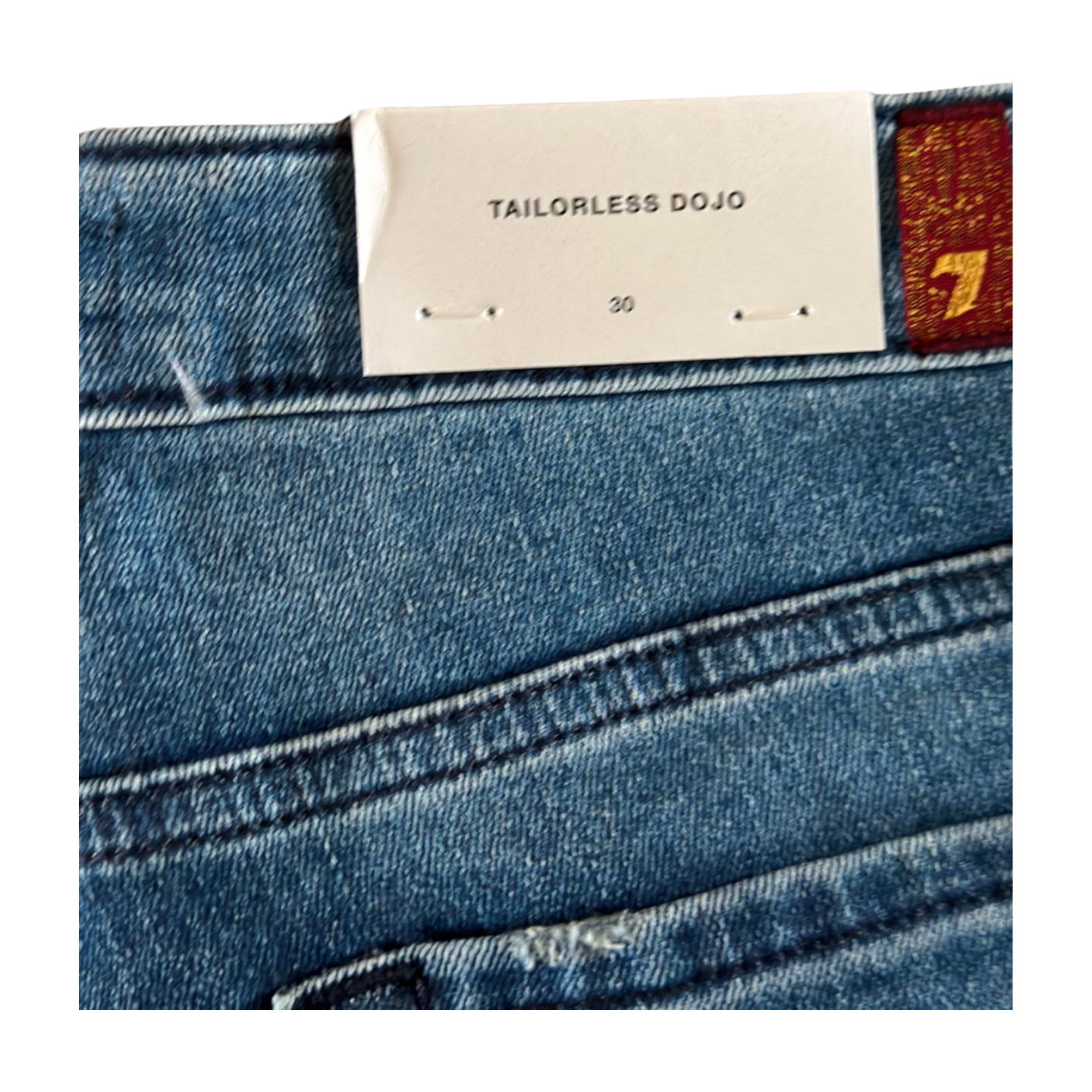 7FAM Dojo Tailorless Jeans In Lake Blue - Style #7U15S44A