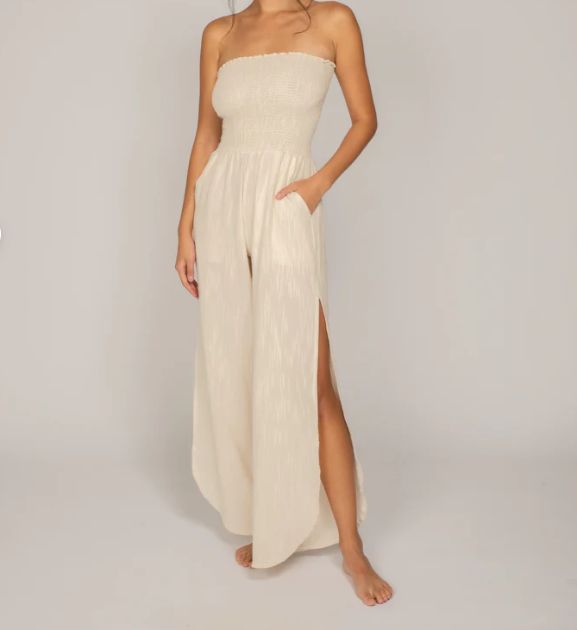 Peixoto Harriet Beige Jumpsuit