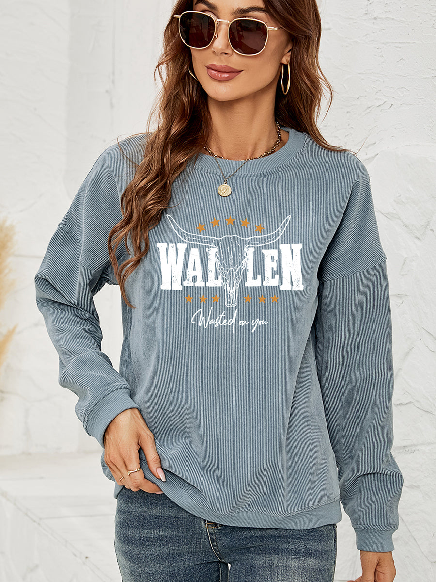 WASTED ON YOU Graphic Sweatshirt