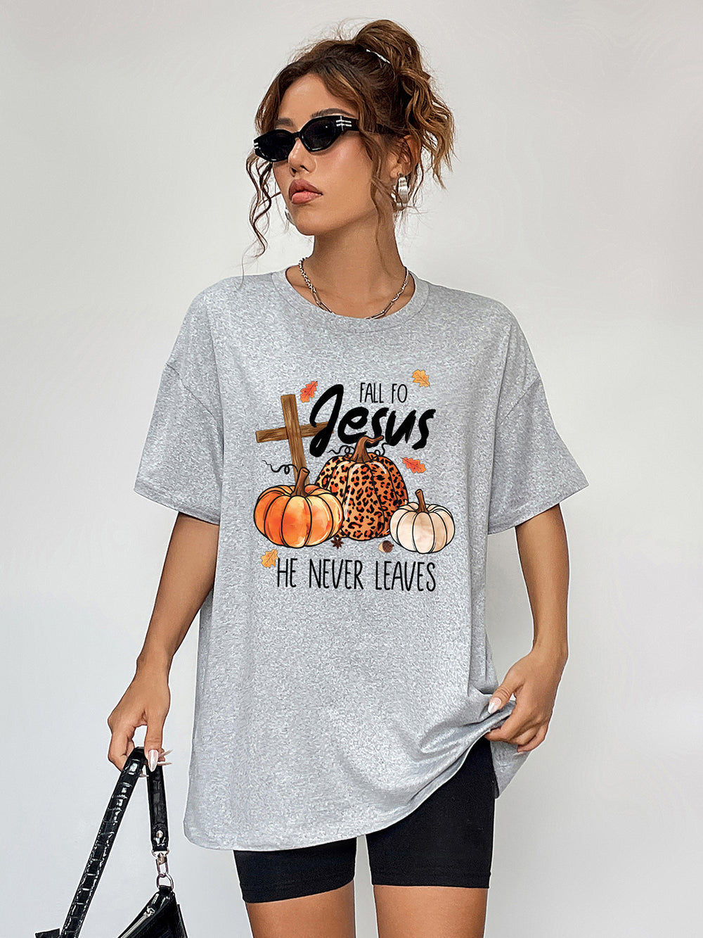 Fall to Jesus Graphic T-Shirt