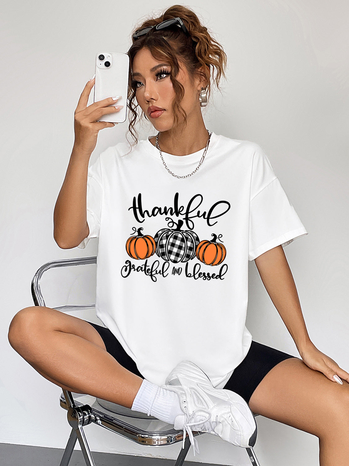 THANKFUL & BLESSED Graphic T-Shirt