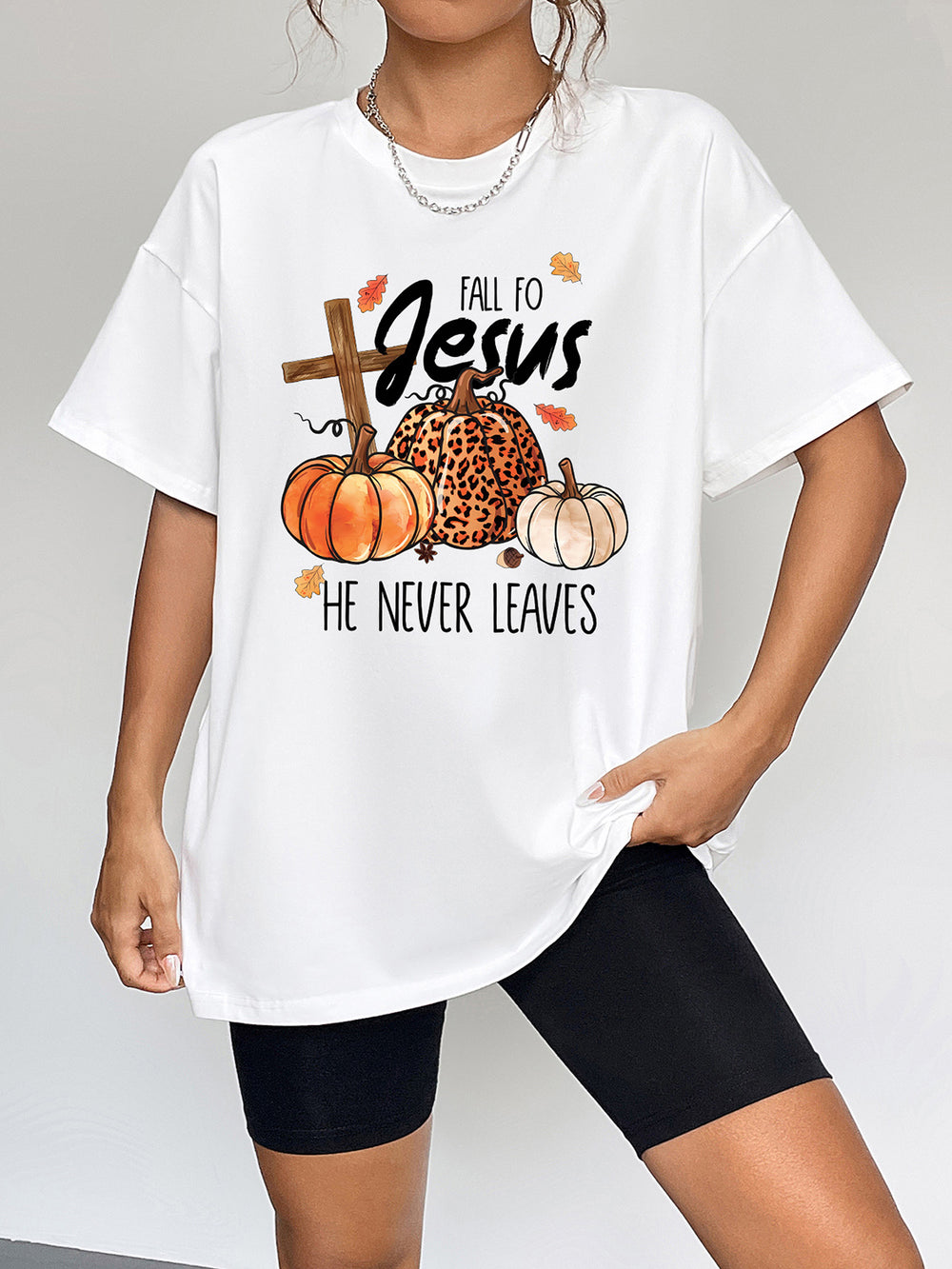 Fall to Jesus Graphic T-Shirt