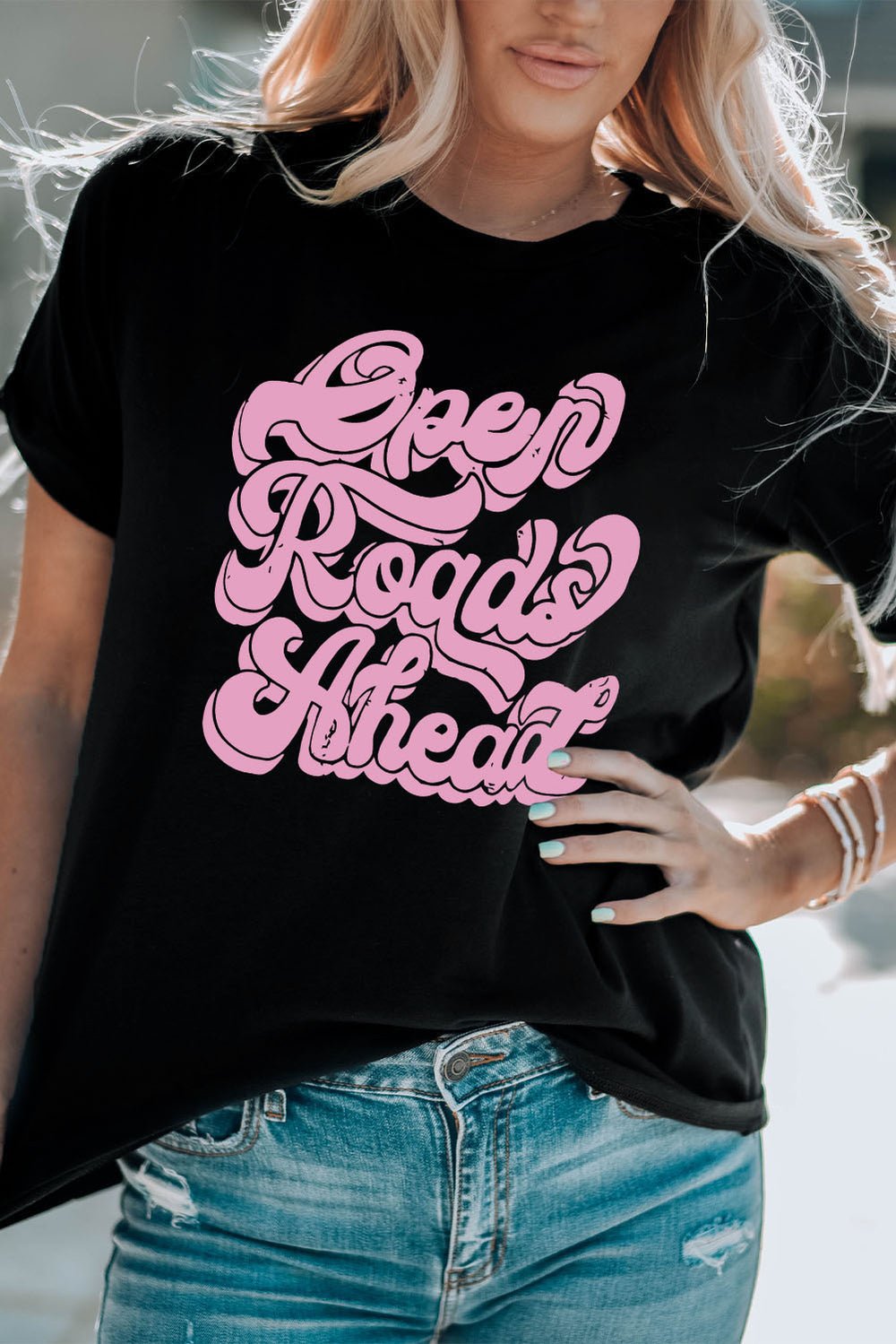 OPEN ROADS AHEAD Graphic Tee